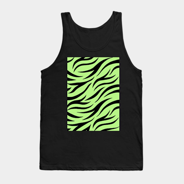 Lime Tiger Tank Top by ChimaineMary